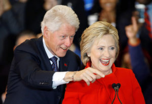 The Clintons 'long ago lost any sense of shame.' /AP