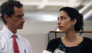 Anthony Weiner and Huma Abedin. /Getty Images