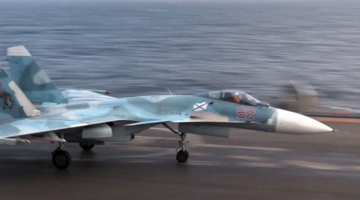 Second Russian jet crashes near troubled carrier off Syria