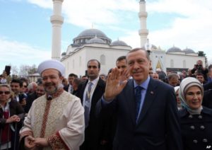 President Recep Tayyip Erdogan, and Turkey's Religious Affairs Chief Mehmet Gormez. /AP
