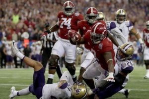 Alabama defeated Washington, 24-7, in the College Football Playoffs semifinals on Dec. 31. /Getty Images