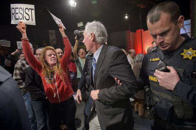 Outsourced protests bring ‘threat of violence’ to GOP town halls
