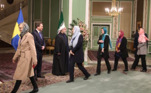 Sweden’s ‘first feminist government’ dons hijabs in Iran
