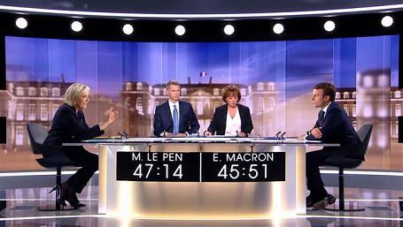 In France, a showdown debate: ‘Parasite’ Marine Le Pen vs ‘smirking banker’ Macron