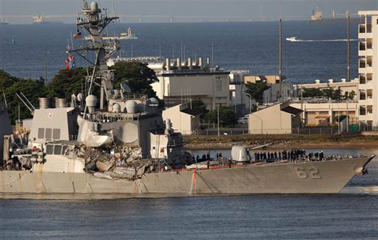 Report: Ship that hit the USS Fitzgerald was on autopilot; No crew on bridge?