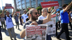 Trial opens for 17 Turkish journalists in key press freedom case