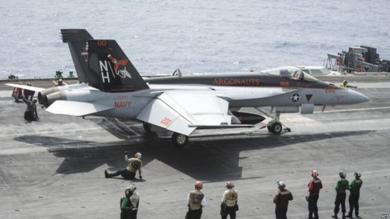 Iranian drone forces U.S. fighter to take ‘evasive action,’ while landing on carrier