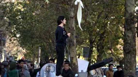 Rights group demands Iran’s release of woman who took stand against compulsory hijab