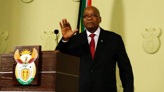 Zuma resigns as South Africa’s president
