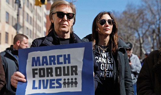 What was average age of those kids in ‘March for Our Lives’? 48