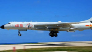 China for first time lands nuclear strike bomber on disputed island