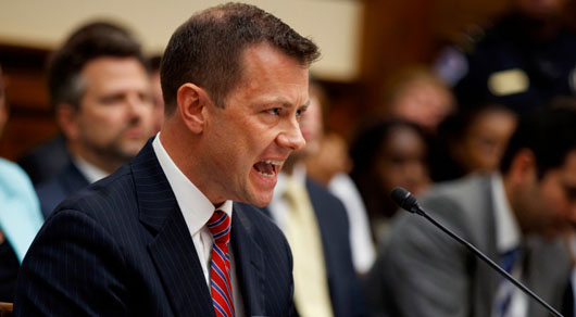 Peter Strzok discusses the blackmail issue and HR policies at the FBI