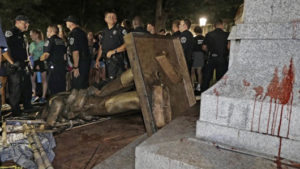 UNC mum on whether police allowed toppling of Silent Sam statue