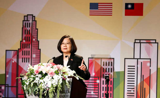 Taiwan president in L.A.: ‘No one can obliterate Taiwan’s existence’