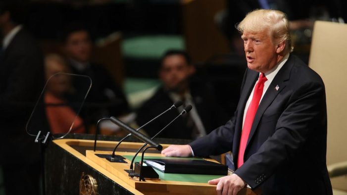 President Trump tells UN the United States is back and champions each nation’s sovereignty