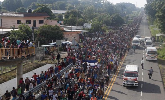 U.S. declares ‘national emergency’ as growing caravan heads North