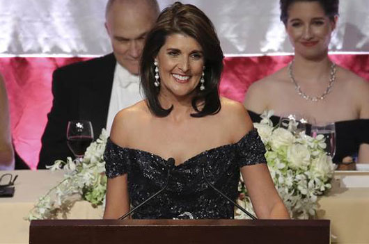 Nikki Haley provides much-needed comic relief at Al Smith Dinner
