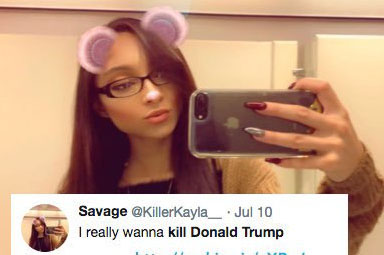 Still live on Twitter: 179 death threats against Trump
