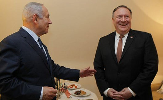 Netanyahu, Pompeo discuss ‘Iranian aggression’ in Brussels meeting