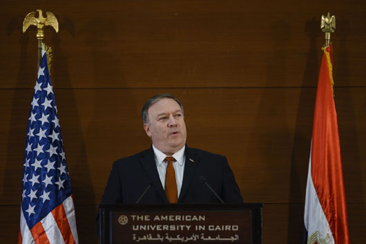 Pompeo in Egypt: ‘The age of self-inflicted American shame is over’
