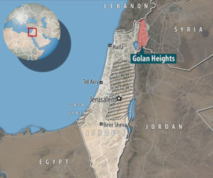 Mideast bombshell: U.S. recognizes ‘Israel’s Sovereignty over the Golan Heights’