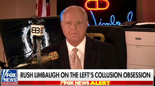 Limbaugh blast: ‘Not over … Was not an investigation … Never any evidence of collusion’