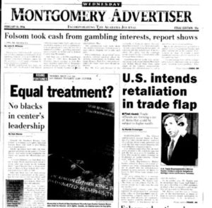 Alabama daily documented problems at Southern Poverty Law Center 25 years ago