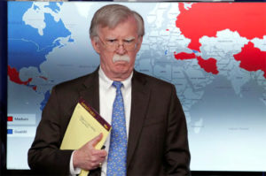 Report: Bolton to deliver U.S. warning to Seoul
