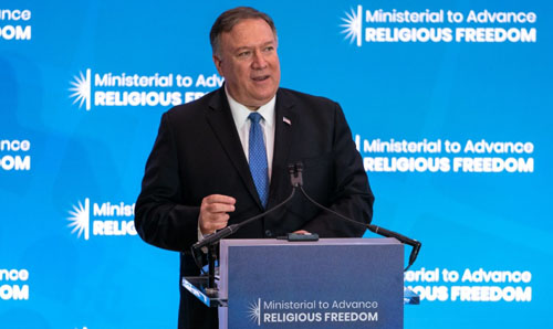 Pompeo: U.S. ‘will be out front’ defending ‘right to worship’