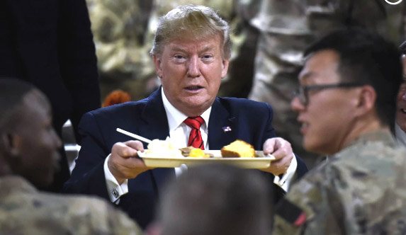 President Trump issues Thanksgiving Day proclamation, surprises troops in Afghanistan