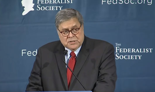 Text: Barr’s emphatic defense of the American presidency at Federalist Society
