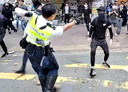 ‘New Berlin’: Guns drawn, shots fired as Hong Kong daily protests enter 9th month