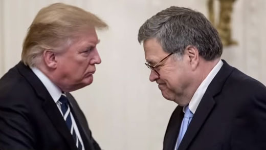 Barr hangs tough as political hurricane shakes Dept. of Justice