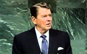 Reagan: ‘Our differences worldwide would vanish’ if all faced an alien threat
