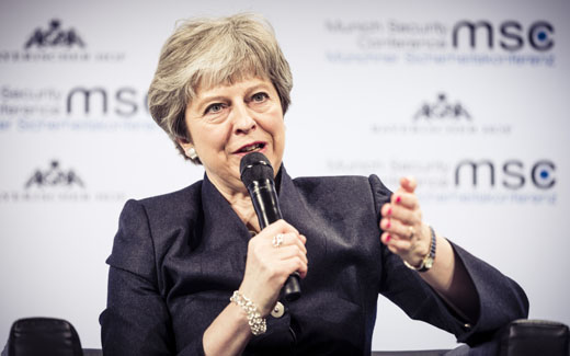 Theresa May defends globalism, criticizes Trump’s punishment of China, WHO