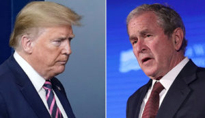 Trump blasts George W. Bush’s plea for bipartisanship amid pandemic
