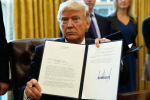 President Trump issues flurry of executive orders