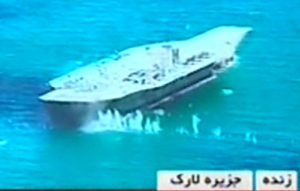 Iran blocks own port after sinking mock U.S. carrier during exercise