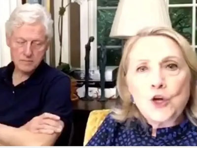 Bill appears thrilled as Hillary goes on ‘Russia, Russia, Russia’ video rant