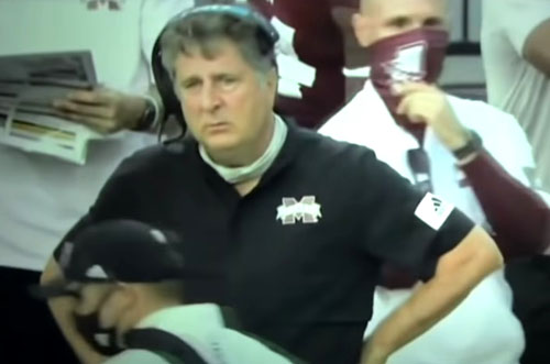 Mississippi St. upsets LSU, NY Times only interested in why coach wasn’t wearing mask