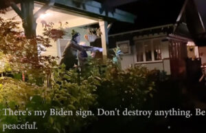 Biden backer gets a quick taste of what he voted for
