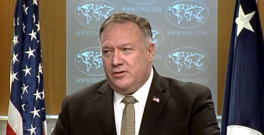 Pompeo: U.S. lifts all self-imposed restrictions on U.S.-Taiwan ties