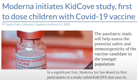 Unreported: Heartbreaking story of the 12-year-old girl whose parents signed her up for Covid vaccine trial