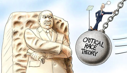 When the segregationist party plays the race card . . .