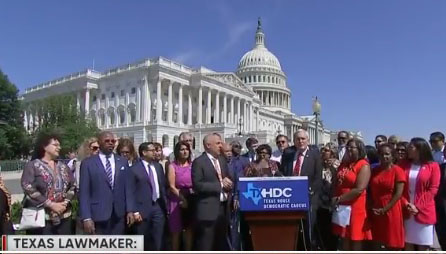 Texas Democrats fly to D.C., break (bad) into song on Capitol Hill