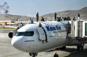 ‘A big change has come’: Kabul airport reopens but flights leave empty as Taliban blocks access