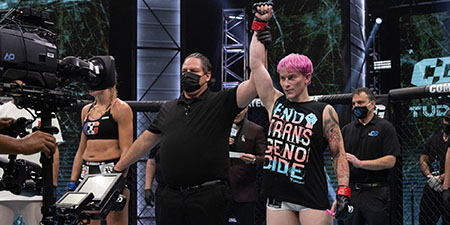 Male transgender MMA fighter pummels, bloodies female opponent