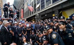 President Trump calls vax mandate a distraction, makes surprise NYC appearance on September 11