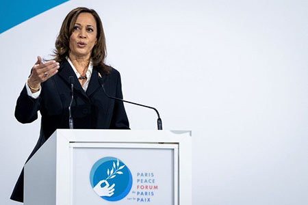 Why did Kamala Harris go to Paris? To salute the Soros one-world government ‘Forum’
