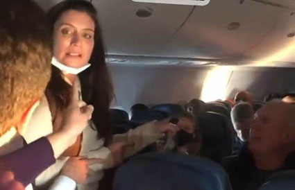 Covid mask Karen on plane is now in FBI custody